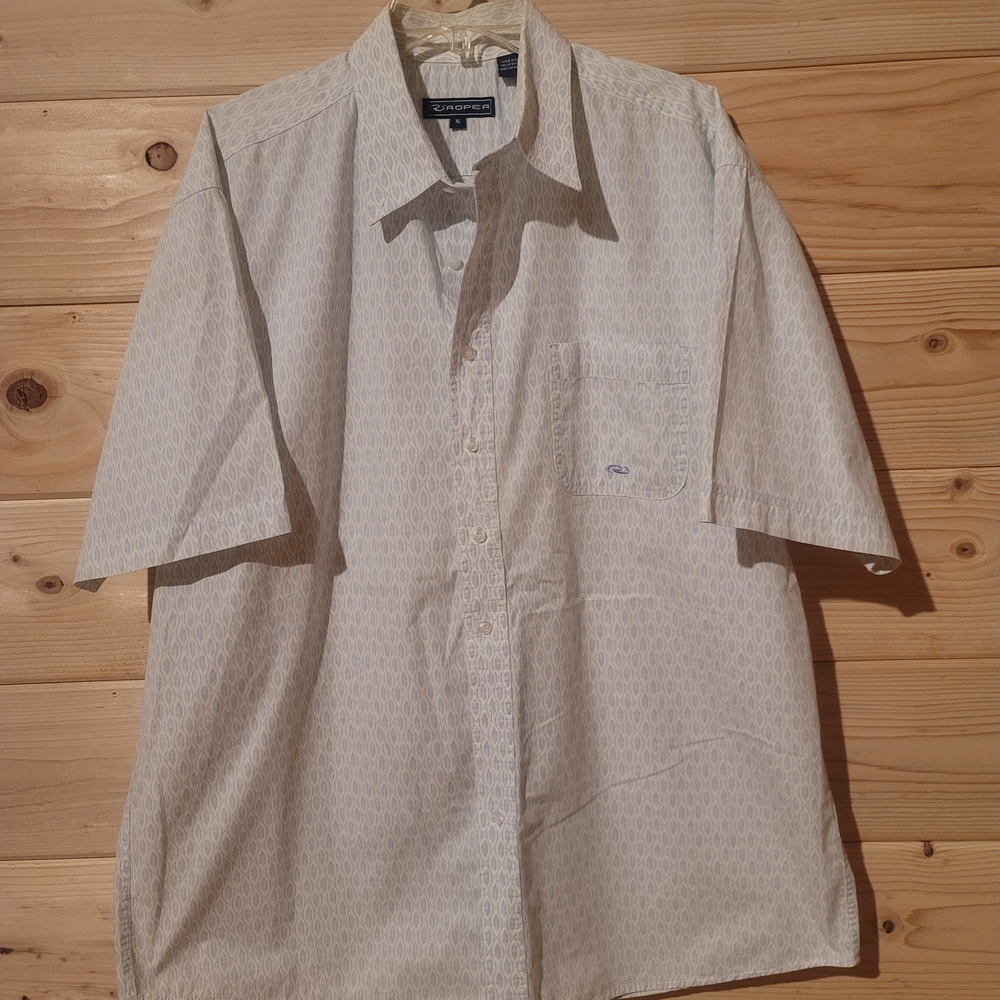 Roper Men's Casual Button Down Shirt Size XL 27x32